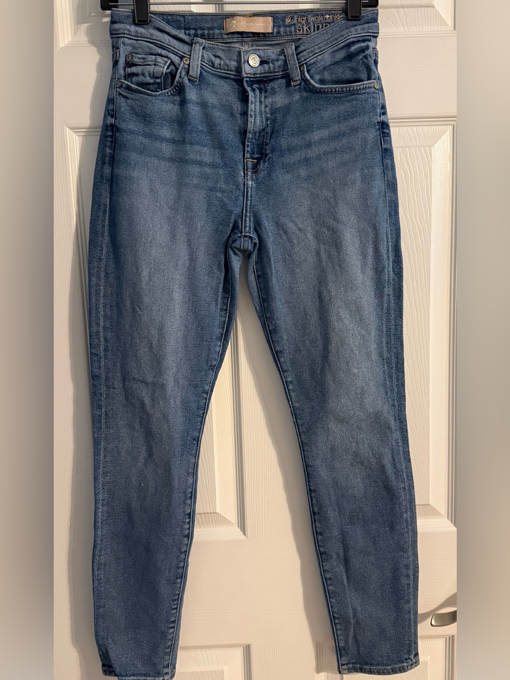 7 For All Mankind Luxe Vintage High Waist Ankle Skinny Jeans Size 29